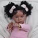 BABESIDE Lifelike Reborn Baby Dolls Black Girl- 20 Inch Soft Body Realistic-Newborn Baby Dolls Handmade Real Life Baby Dolls with Clothes and Toy Gift for Kids Age