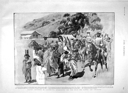 original old antique victorian print Noël Général Mafeking de Ladysmith de 1900 Réfugiés Indous original old antique victorian print Noël Général Mafeking de Ladysmith de 1900 Réfugiés Indous
