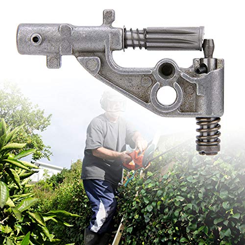 HERCHR Ölpumpenöler für Kettensägen Ergonomischer Griff Passend für 340 345 350 351 353 346 Kettensägenteile, Silber
