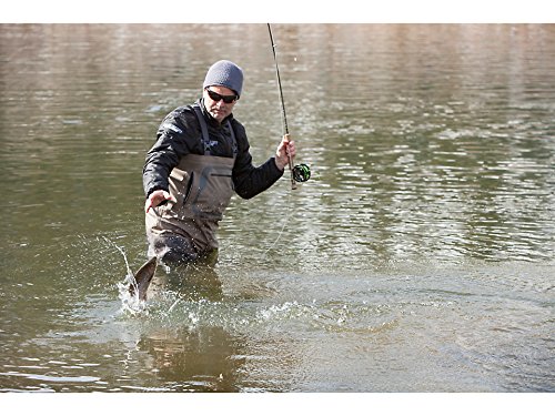 Hodgman Mackcbc10 Mackenzie Nylon And Pvc Cleated Bootfoot Chest Fishing Waders, Size 10, Brown #TOP2