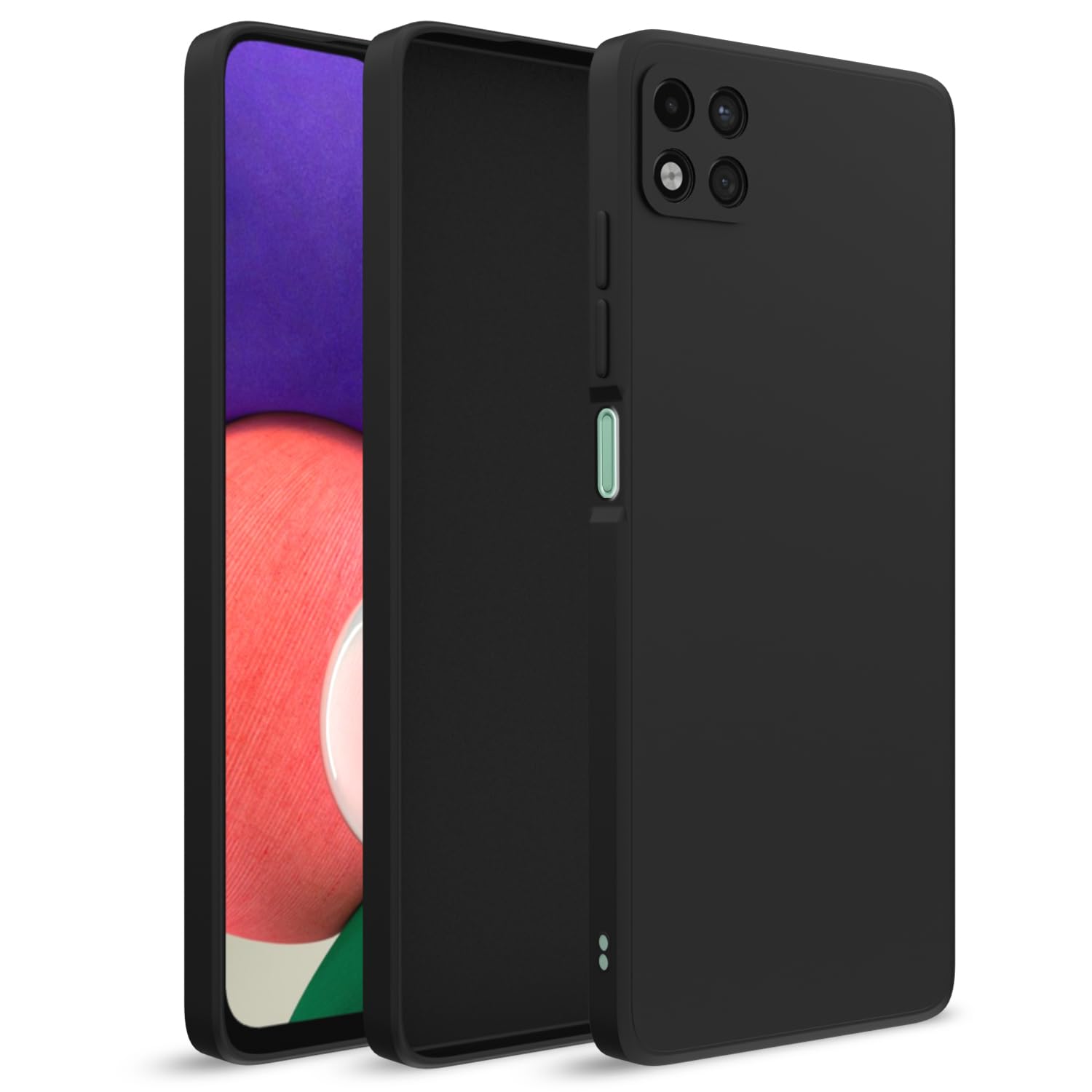 Pikkme Samsung Galaxy A22 5G Back Cover Soft Matte Liquid Silicone TPU | Camera Protection | Shockproof Slim Back Case for Samsung Galaxy A22 5G (Black) (B0BMWZN12Z) Amazon Price History, Amazon Price Tracker