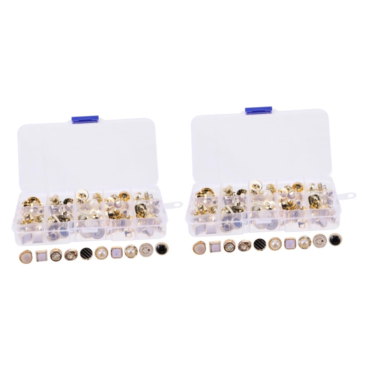 Boutons de couture en alliage de perles délicates pour finitions de vêtements