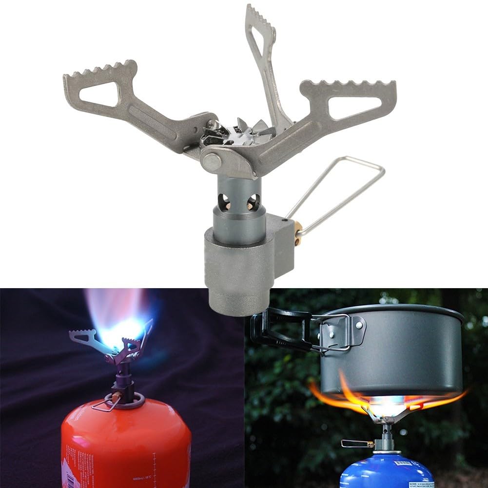 BRS-3000T Réchaud de randonnée portable ultra léger pour pique-nique, cuisinière à gaz en titane, brûleur à gaz de camping