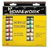Ddi Acrylic Paint Set - 18 Colors(Pack Of 24)