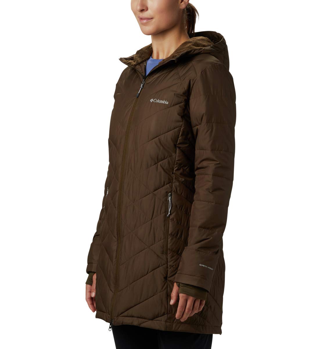columbia women's heavenly long hooded jacket plus size