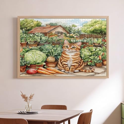 Puzzle de madera de gato de Bengala, entretenimiento creativo para tardes relajantes en casa 2