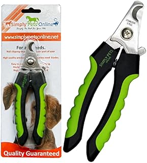 Dog Nail Clippers with Safety Guard - Superior Sharpness - Designed By Vets - Suitable for Large Dogs - Stainless Steel Dog Claw Clippers