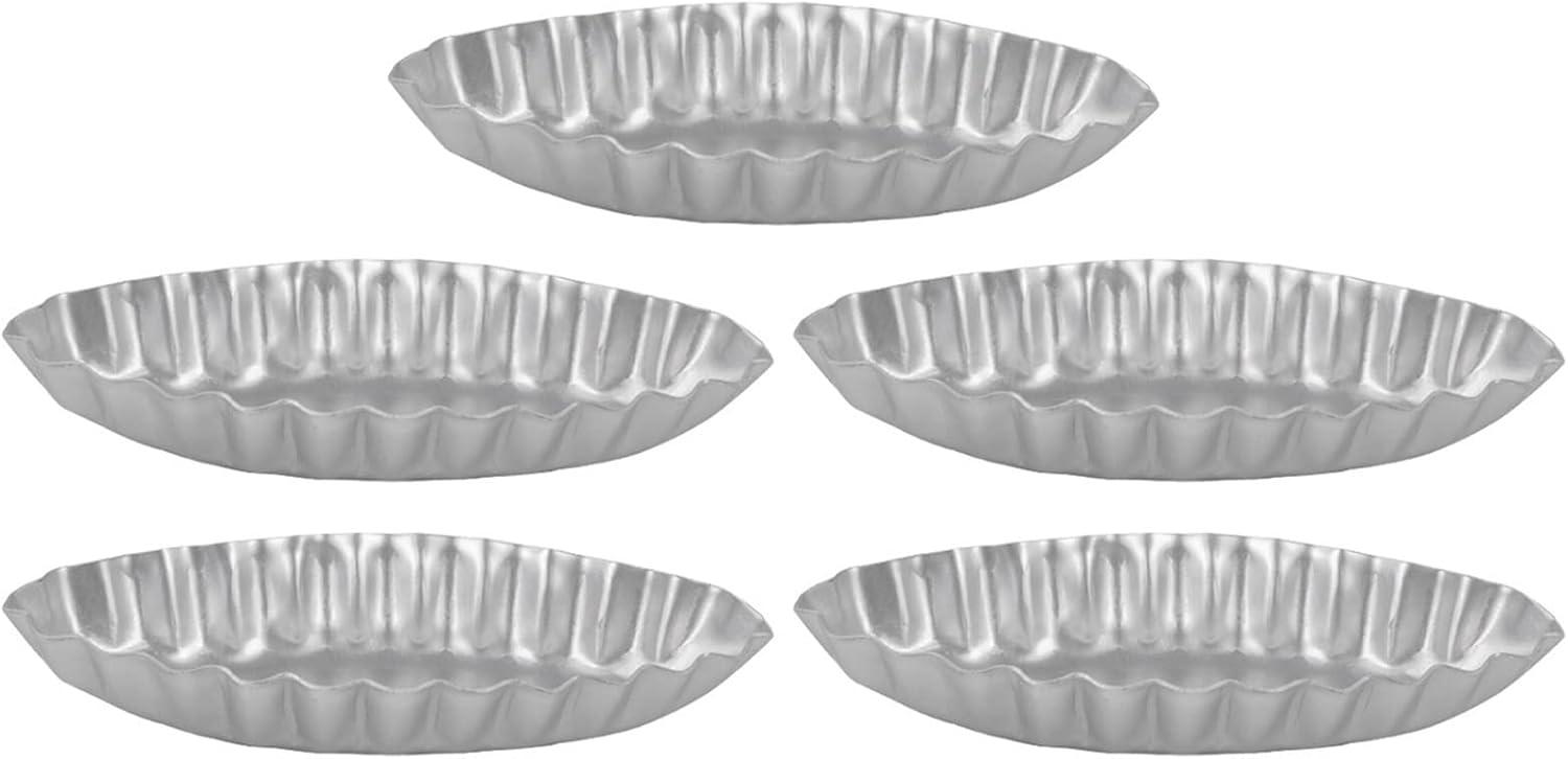 5/10 / 15 Pieces Fruit Pie Cake for Kitchen Dessert French Cheese Long Fluted Edge Little Boat Shape Baking Decorating Tools