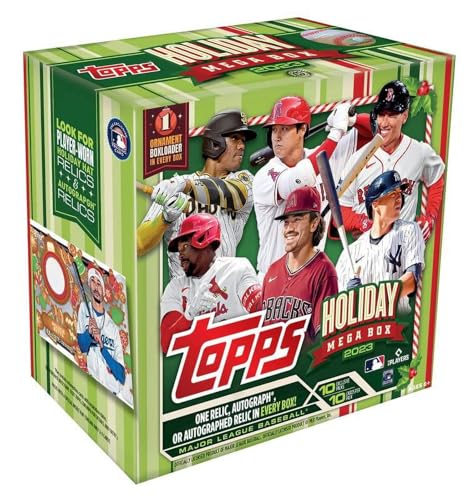 2023 Topps Holiday Baseball Trading Card Mega Box (100 Cards)
