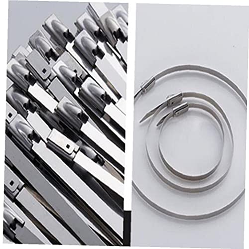 Kabelbinders Rvs Herbruikbare Metalen Heavy Duty Vergrendeling voor Eenvoudige Installatie Thuis Kantoor Garage Workshop… - Image 6