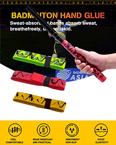 Youth Racket Overgrip, Camouflage Super Absorbent, Skid Resist Absorb Sweat Grip Tape, Handles Protection for Tennis Badminton Racquetball Squash Baseball - Thumbnail 3