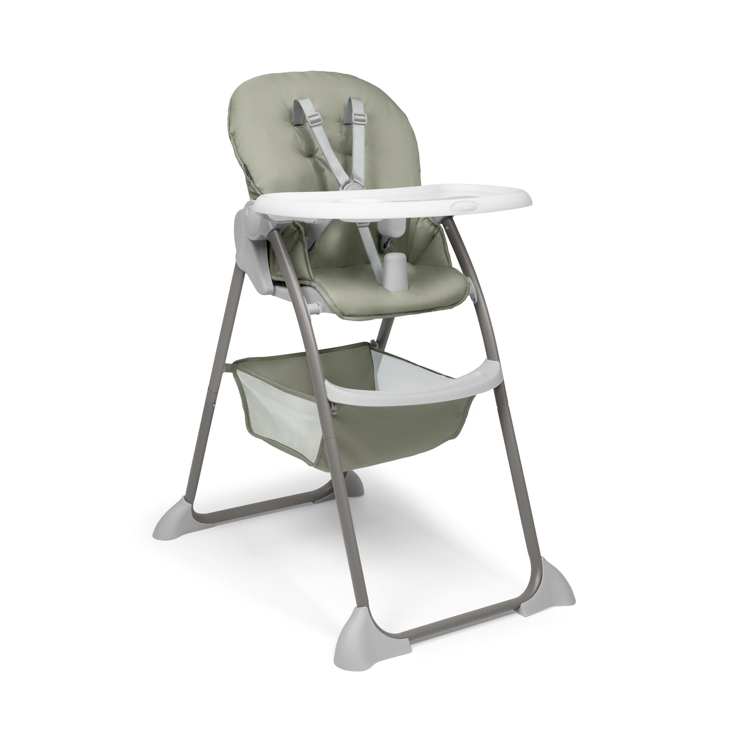 hauck Sit N Fold – Trona Plegable para Bebé y Niños desde 6 Meses hasta 15 kg | Silla de Comer Ergonómica con Arnés 5 Puntos - Respaldo y Bandeja Ajustables - Gran Cesta