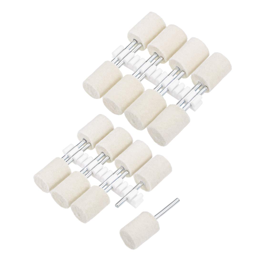 Wool Felt Polishing Bits - Buffing Wheels -21 Wool Felt Polishing Bits - Buffing Wheels -21