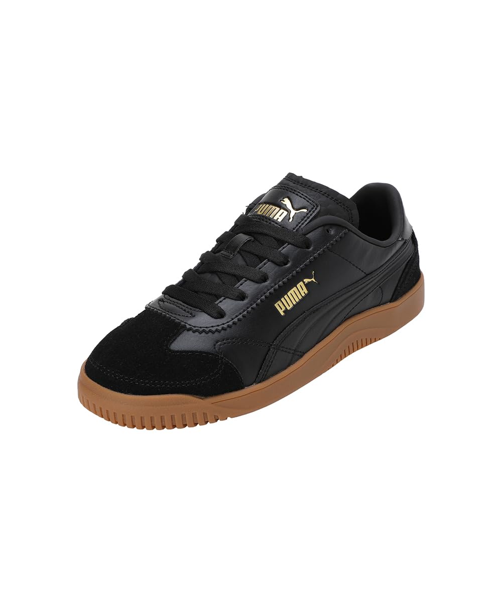 Puma Womens Club 5v5 Lux WNS Black-Black-Gold Sneaker - 4 UK (40100702) (B0D6W14Y43) Amazon Price History, Amazon Price Tracker