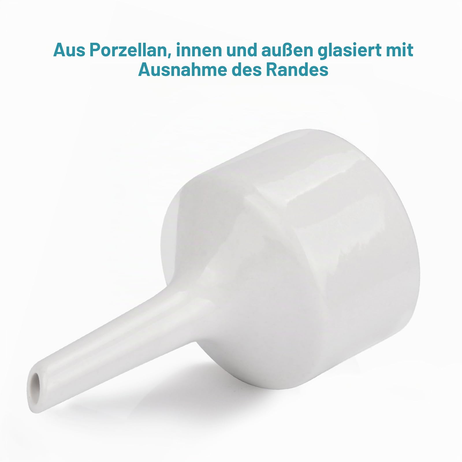 stonylab Büchnertrichter Trichter aus Porzellan, 60mm, Filtertrichter, OD 6cm, ID 5.4cm für Labor