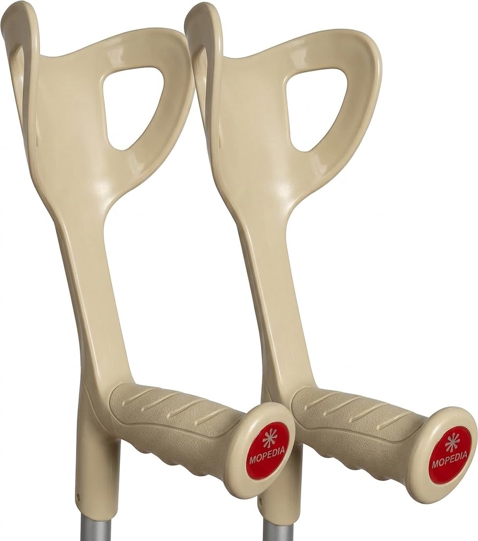 Stampelle Ortopediche Regolabili in altezza (2 Stampelle) Ultraleggere, Stampelle antiscivolo.