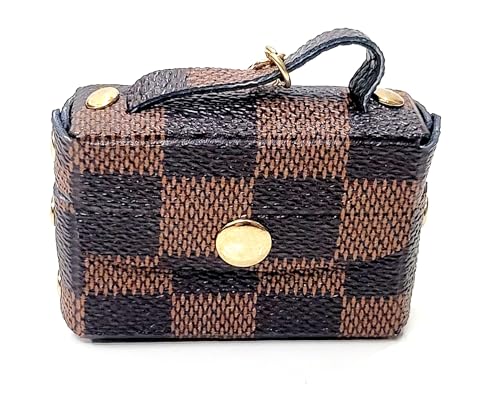 Image of JSR Designer Mini Bag Keychain with Tassel, Gold Chain, Multiple Patterns, Fashion Accessory For Car Bike Purses And Gifting
