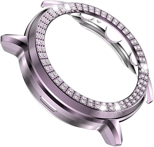 Miniatura 5 de Hemobllo Funda compatible con Fossil Gen 5 Carlyle - Funda protectora con diamantes de imitación con diamantes de imitación, marco rígido de