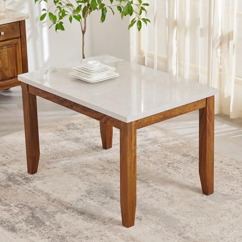 Image of Home Centre | Giza | Solid Wood | 4 Seater Tables | Grey | 1 Year Warranty
