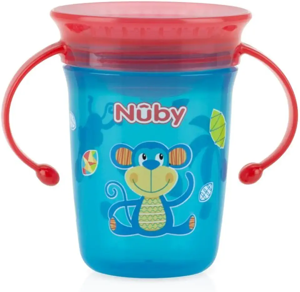Nûby Copo Com Alça 360 Graus Azul