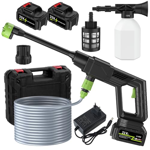 bephible Disco de presión eléctrico, 500 psi, 1 gpm sin cable, ajuste de limpiador de corriente portátil con 6 en 1 UE