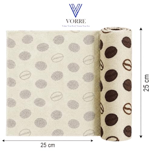 Image of Vorre Microfiber Cleaning Cloth Roll - Tear-Away Reusable Cleaning Towels for Kitchen, Home, Car & Office | Super Absorbent, Lint-Free, Scratch-Free Cleaning Cloths | 20 Pcs Roll (25 x 25 cm)
