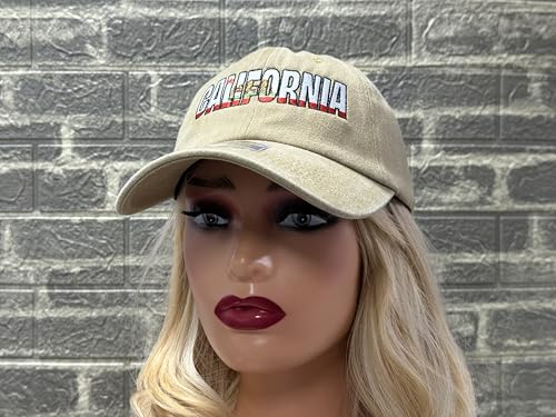 Image of California Bear Republic Baseball Cap for Men and Women, Adjustable Embroidered Dad Hat