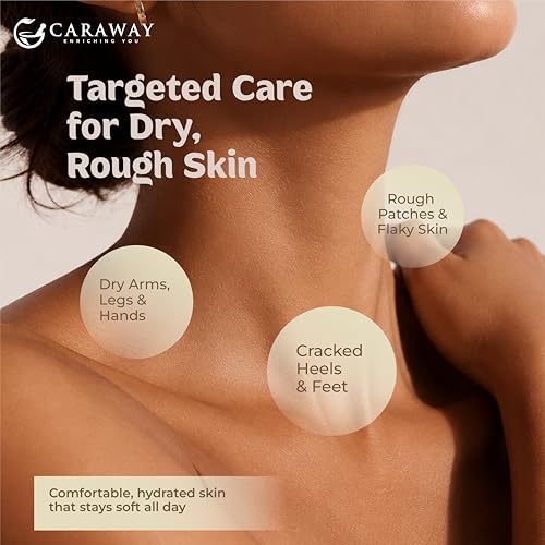 Image of CARAWAY 100% Raw Shea Butter Organic Body Cream for Dry to Very Dry Skin | Long Lasting Moisturizer | Non-Sticky All Season Formula | 100 g