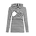 Produktbild Riou Umstandsmode Damen Stillpullover Winter Langarm Baumwolle Kapuzenpullover Zweilagiges Stillen Baby Gestreifte Hoodie Sweatshirt für Schwangerschaft Basic Stillzeit Stilltops