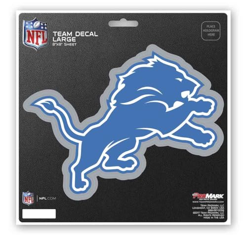 FANMATS 62606 Detroit Lions Large Decal Sticker 8x8