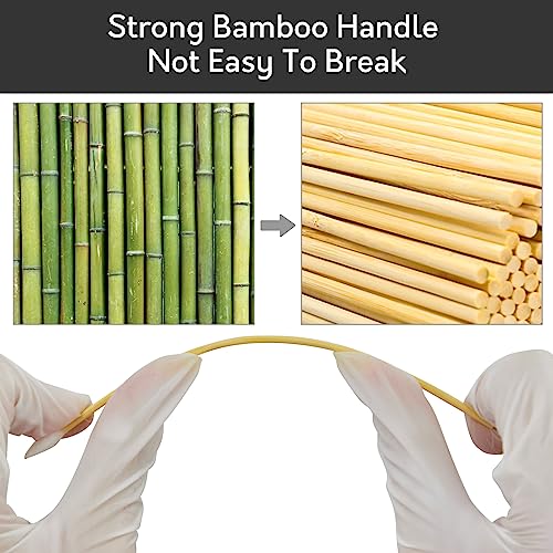 Image of 1000PCS 6 inch Pointed Cotton Swabs, Long Swab with Bamboo Sticks