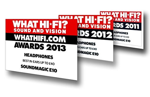 Bonus Pack! Soundmagic E10 Gunmetal, Noise Isolating In-Ear Headphones + Extra Eartips #TOP2