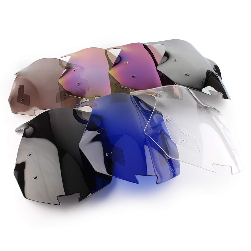 Motorcycle Double Bubble Windshield WindScreen Screen For 2017