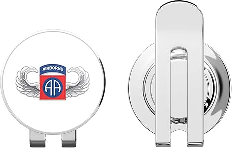 Review US Army 82nd Airborne Jump Wings Golf Hat Clip with Magnetic Ball Marker