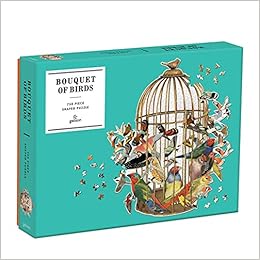 Puzzle - Bouquet of Birds: 750 piece - Shaped Puzzle