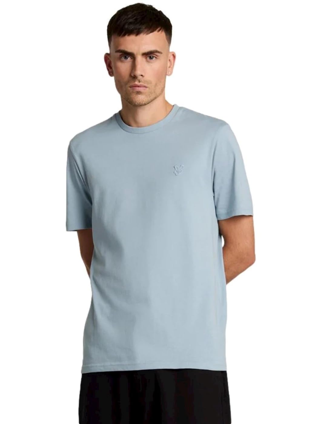 Lyle & Scott Men's Blue Ash Ss T-Shirts Tonal Eagle T-Shirt X745 M