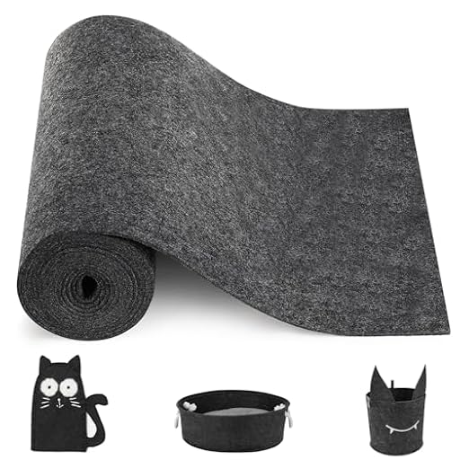 Rollos de fieltro, vendidos por metro, 300cm x 30cm x 3mm, fieltro para manualidades, adecuados para coser patchwork, bolsos de fieltro DIY, manualidades, gris oscuro | Ya disponible en tu tienda friki favorita! En mundofriki.es!