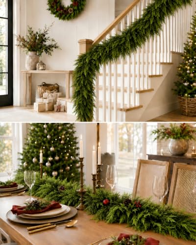 6 FT Christmas Cedar Garland DROPS TO - image 5