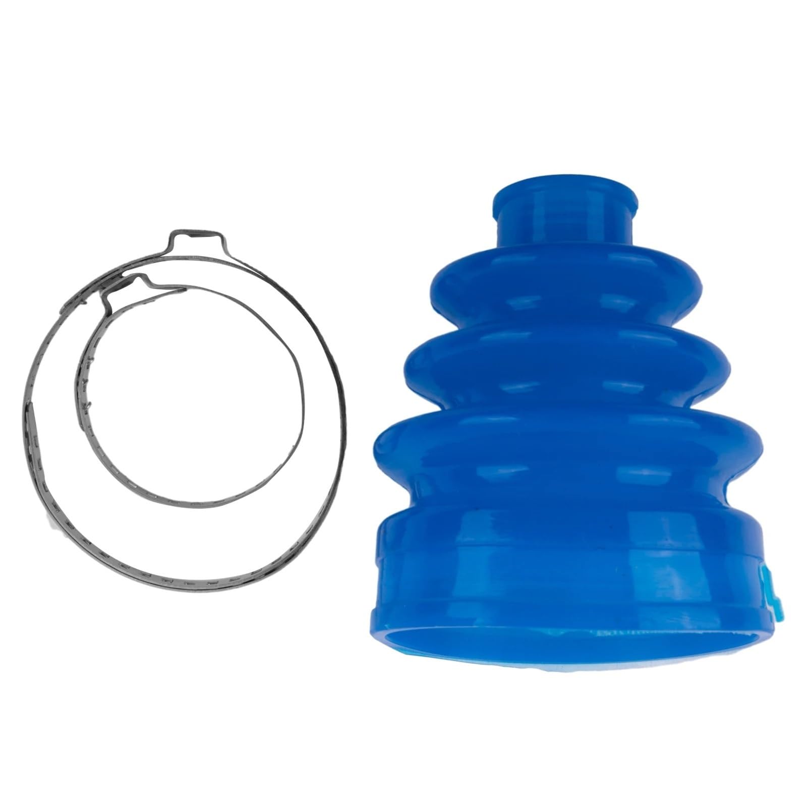 Giunto omocinetico esterno in silicone universale flessibile in gomma blu con 2 morsetti