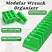 vibedor 30-Tools Modular Wrench Organizer, Magnetic Wrenches Organizer Set Wrench Holders for Tool Box Tool Drawer Storage(Green)