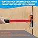 5PCS Door Hinge Adjustment Tool - Professional 4 in 1 Hinge Gap Adjusting Wrench, Carbon Steel Door Gap Adjustment Tool with Instruction Manual, for Residential and Commercial