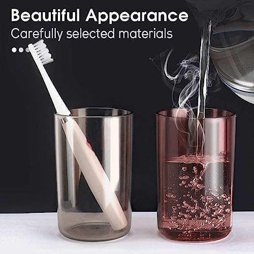 Image of Srxes Wall Mounted Toothbrush Holder, Bathroom Toothbrush Organizer with Mouthwash Cups, Brush Holder for Bathroom Wall Mounted, Tooth Brush Holder Bathroom, Toothbrush Holders for Bathroom Wall