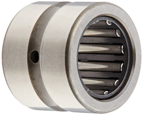 INA NK12/16 Needle Roller Bearing, Outer Ring and Roller, Steel Cage, Open End, Oil Hole, Metric, 12mm ID, 19mm OD, 16mm Width, 25000rpm Maximum Rotational Speed