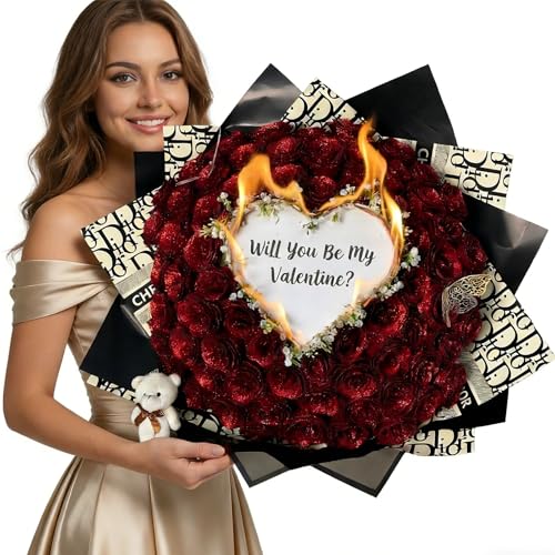 (Self-assembly) Burn Away Bouquet Glitter Rose Custom...