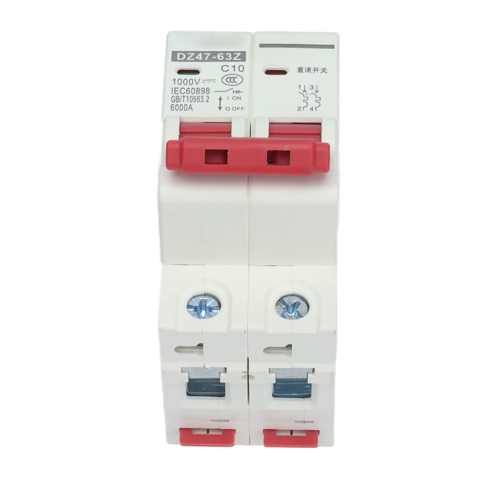 Interruttore automatico CC miniaturizzato, interruttore di protezione dalle perdite Garanzia di sicurezza Installazione facile Multifunzionale for solare fotovoltaico for montaggio su guida DIN interr