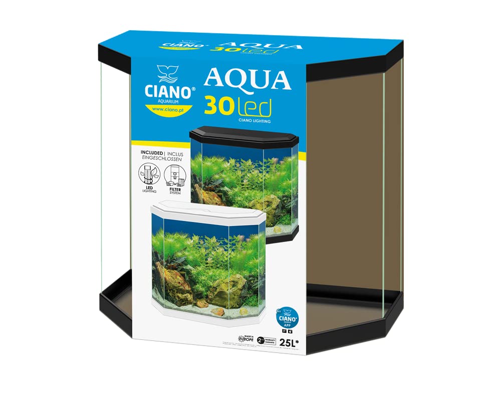 Acuario Aqua 30 Led Negro