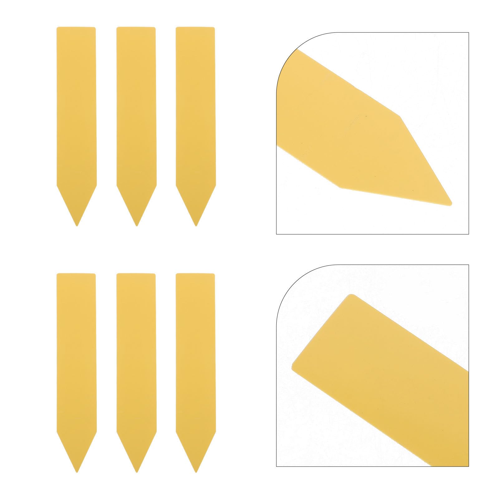 Abaodam 1000 Pièces Étiquettes pour Identification des Fleurs et Légumes de Jardin Étanches Plastique pour Plantes Lot de Format Simple