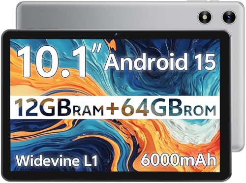 SVITOO Android Tablet 10 Inch, 2025 Android 15 Tablet for Kids Adults, 12GB RAM 64GB Storage 1TB...