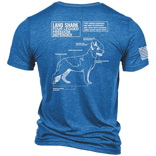 Nine Line Duty Honor Courage Tri Blend T-Shirt - Unisex CharcoalBlack T-Shirt - Dropline Logo and American Flag on Sleeve2