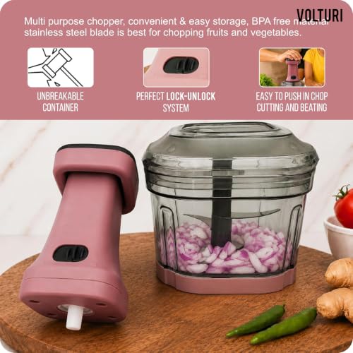 Image of VOLTURI Vegetable Chopper for Kitchen Use, 800 ML